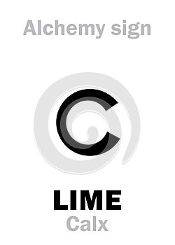 Alchemy: LIME (Calx) / Limestone photo